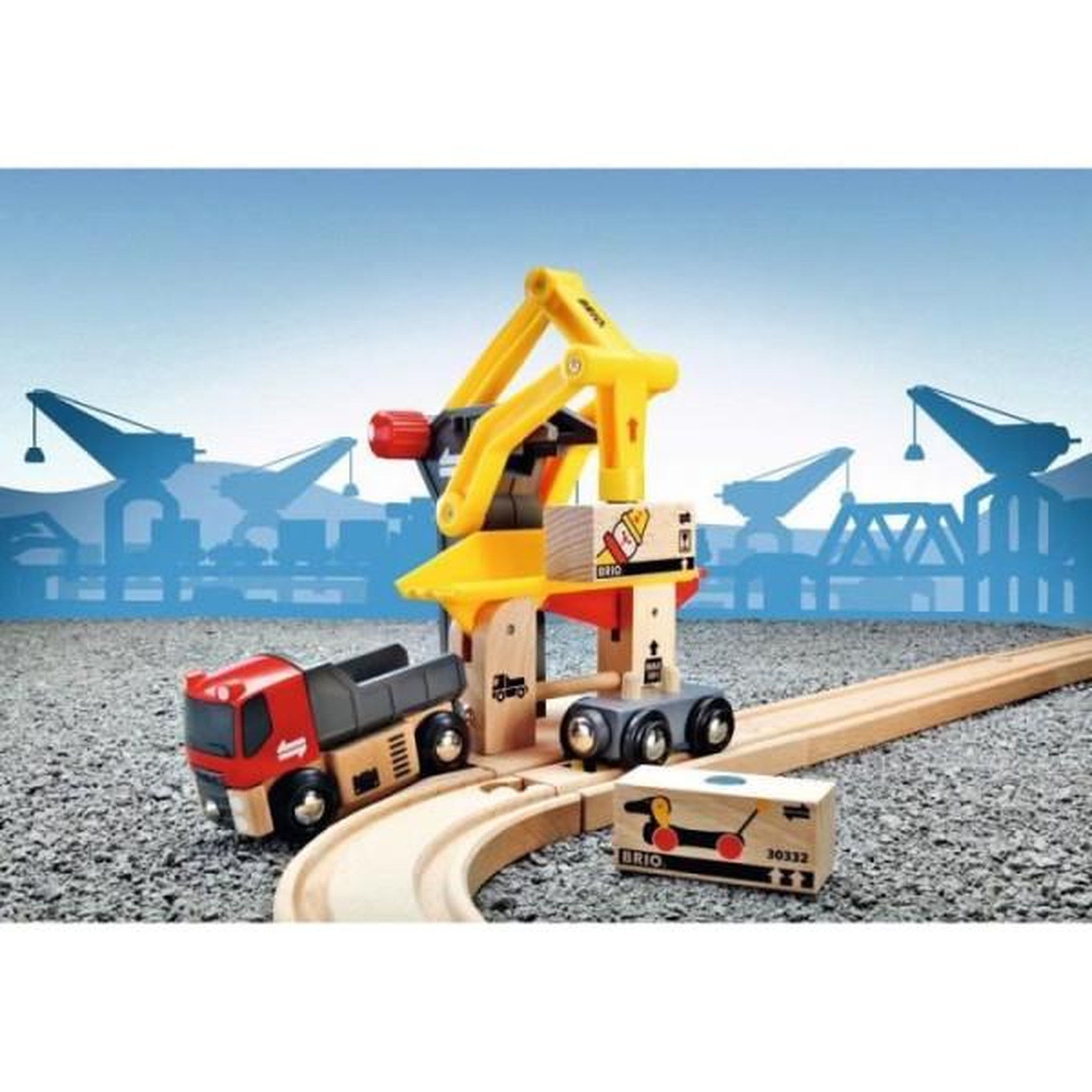 Voir la diapositive 5 : Brio Brio world grue de chargement de marchandises - accessoire pour circuit de train en bois - ravensburger - mixte des 3 ans - 3328