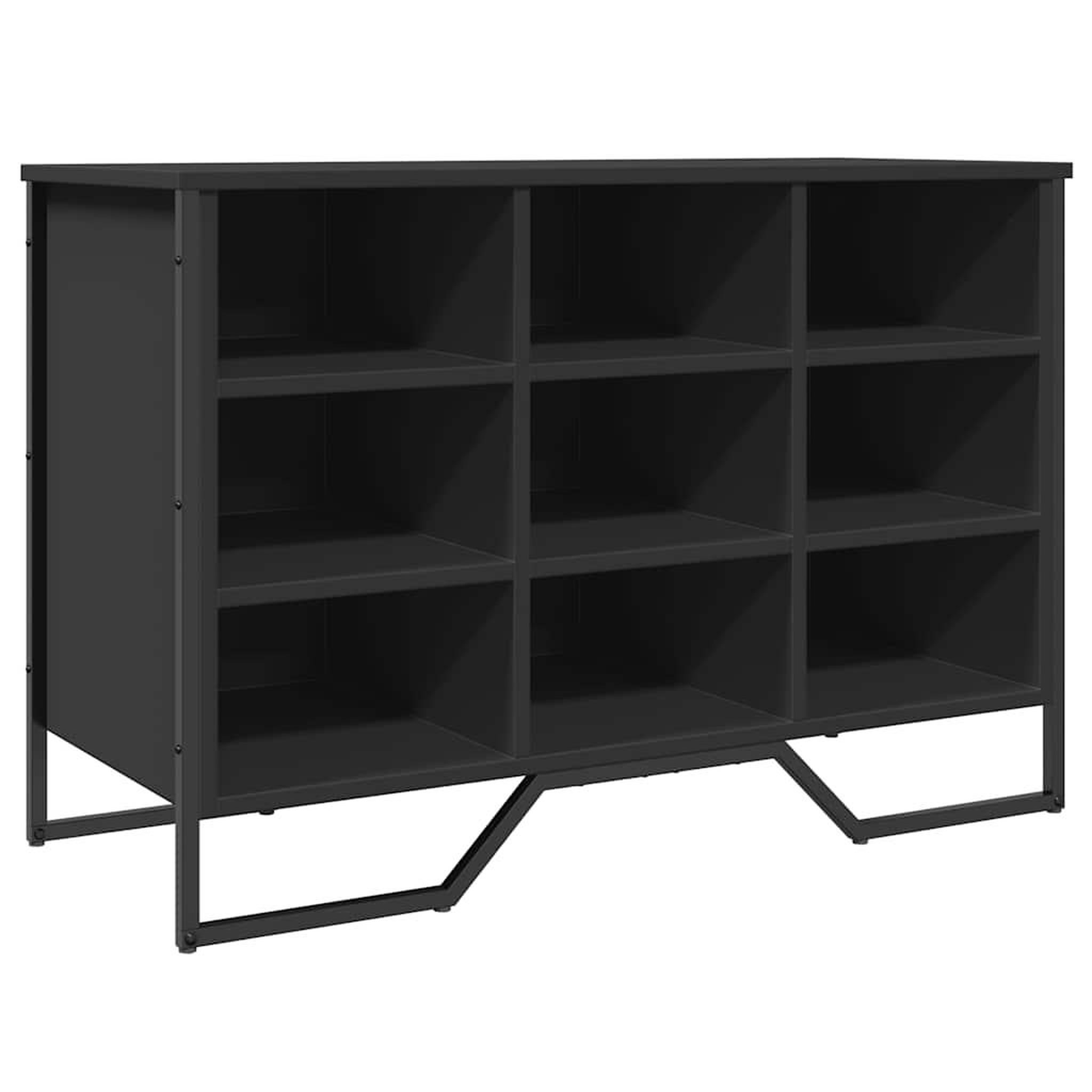 Voir la diapositive 2 : VIDAXL Armoire a chaussures noir 90x38x61,5 cm bois d'ingenierie