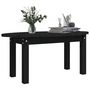 Voir la diapositive 4 : VIDAXL Table basse Noir 80x40x35 cm Bois massif de pin