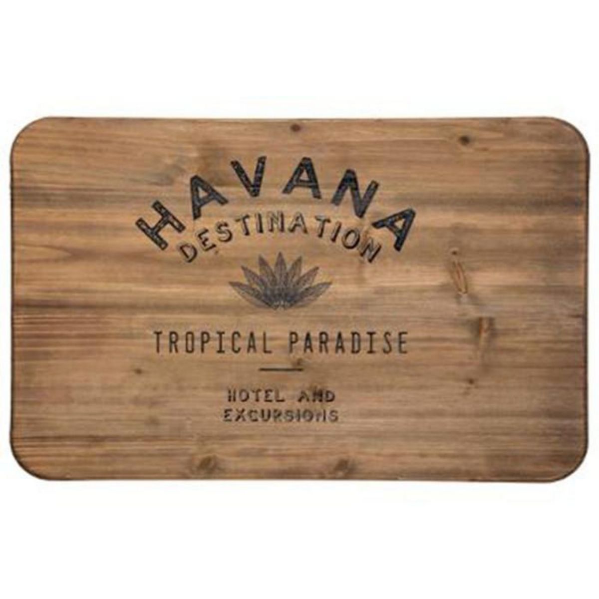 ATMOSPHERA Lot de 3 Malles Design en Métal  Cuba  60cm Noir