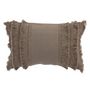 Voir la diapositive 1 : Paris Prix Coussin Déco  Bord Floches  30x45cm Taupe