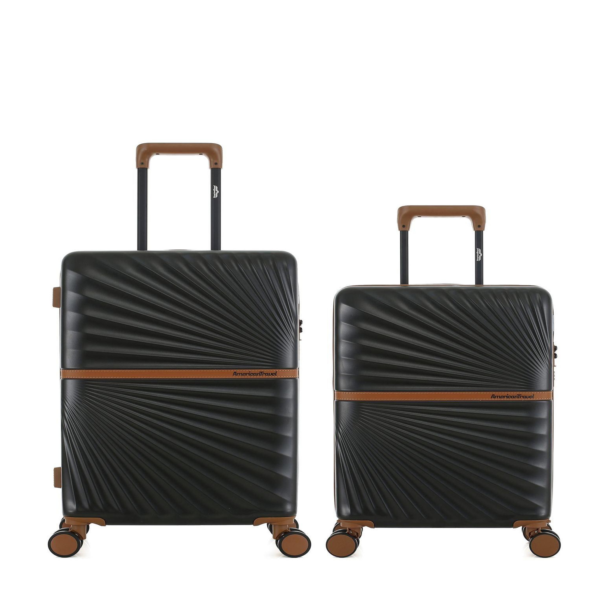 AMERICAN TRAVEL Lot de 2 Valises Rigides Taille Moyenne et Cabine OAKLAND