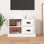 Voir la diapositive 1 : VIDAXL Meuble TV blanc 73x35,5x47,5 cm bois d'ingenierie