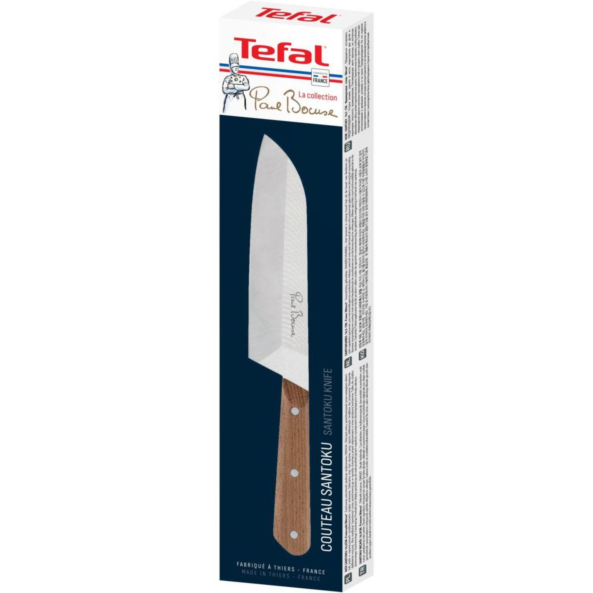 Voir la diapositive 2 : TEFAL Couteau japonais santoku 16.5cm collection paul bocuse