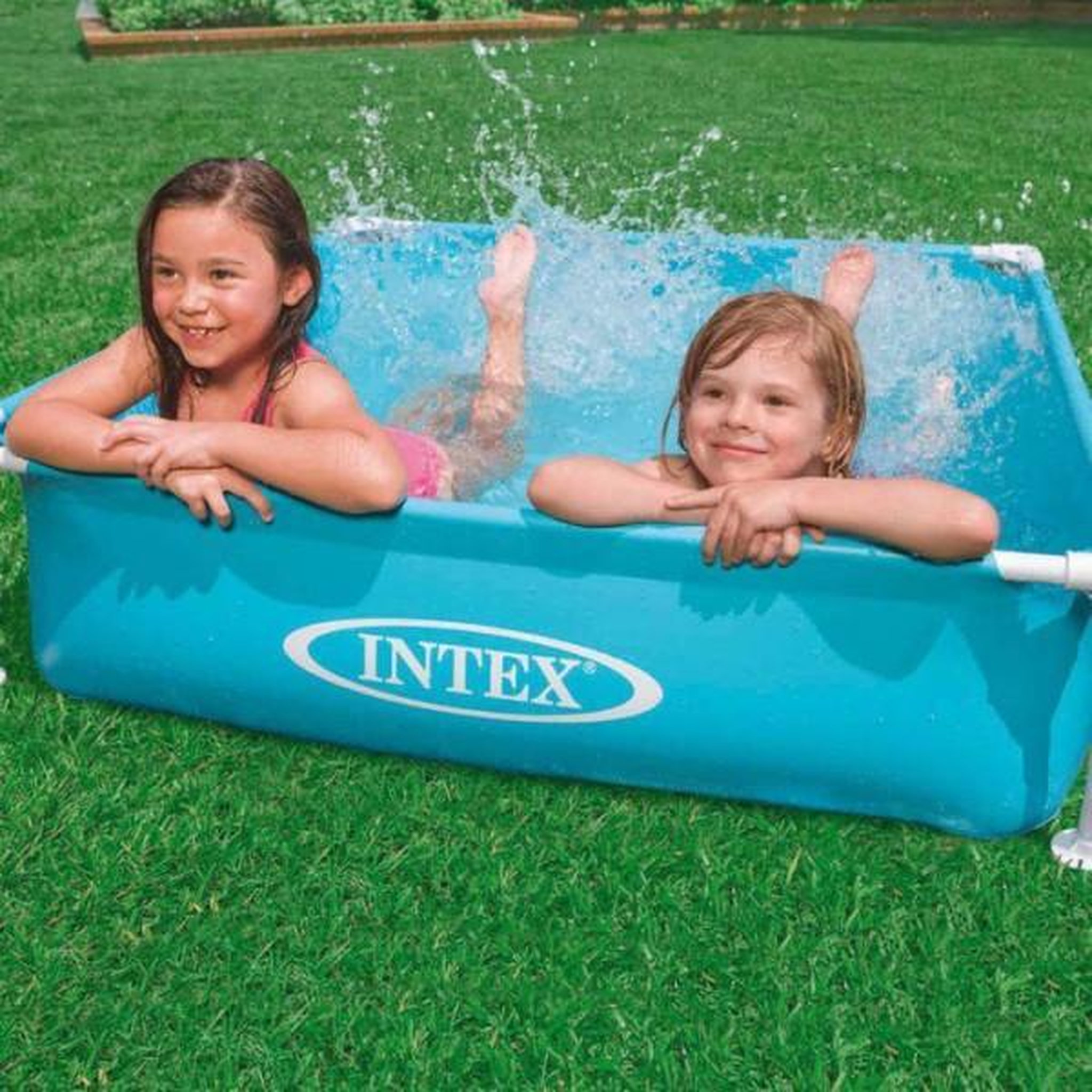Voir la diapositive 2 : INTEX Piscine tubulaire - Intex - (L)1,22 x (l)1,22 x (h)0,30m