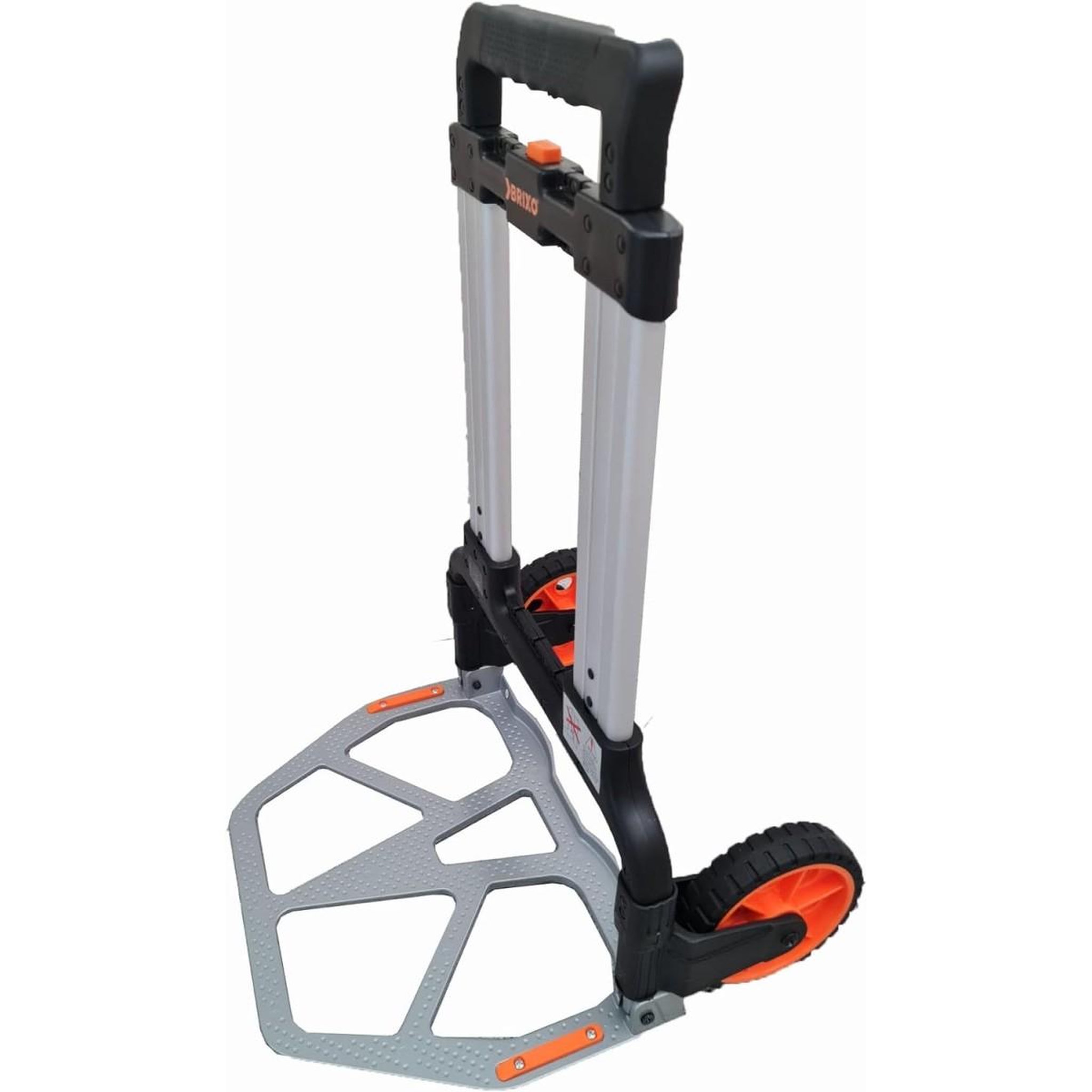 Voir la diapositive 2 : BRIXO Chariot diable pliable 125kg aluminium professionnel kompact brixo