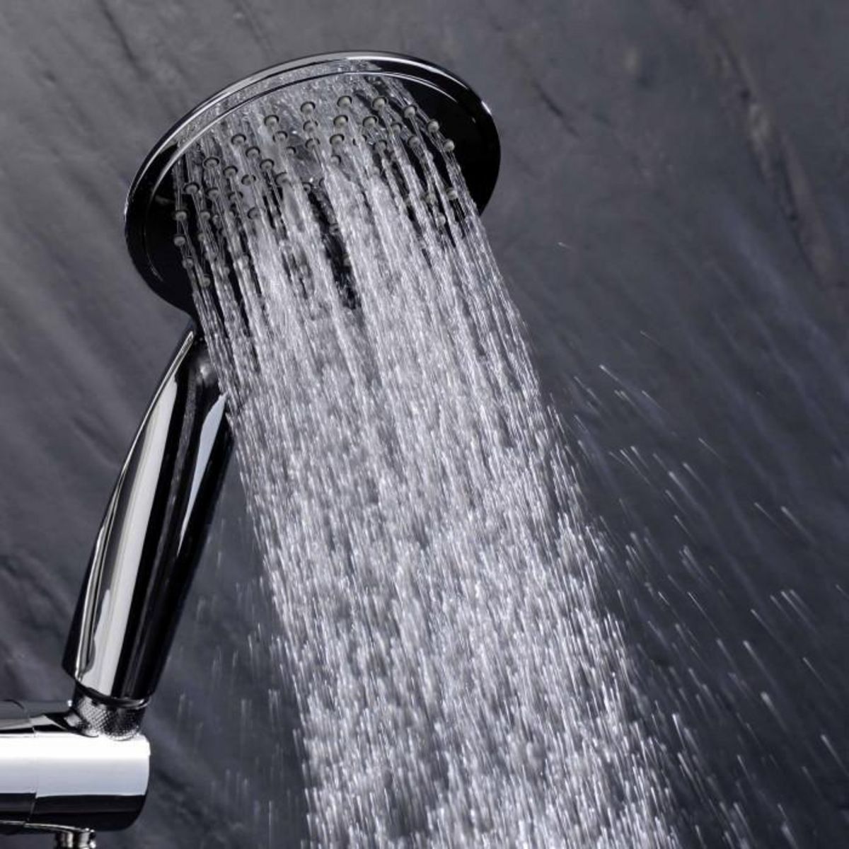 Paris Prix Ensemble Barre de Douche & Pommeau  5 Positions  24cm Argent