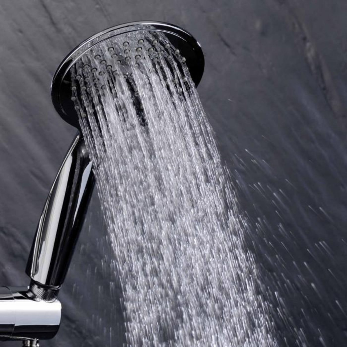 Paris Prix Ensemble Barre de Douche & Pommeau  5 Positions  24cm Argent