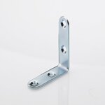 CENTRALE BRICO Lot de 20 equerres de chaise acier zingué HETTICH, l.50 mm