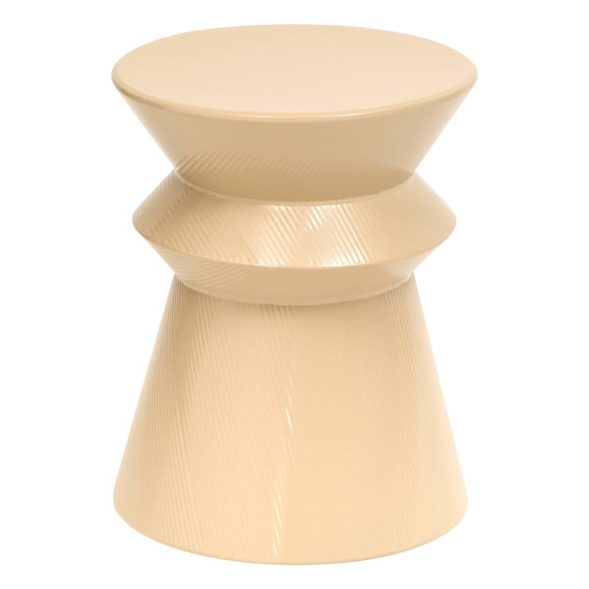 ATMOSPHERA Table d'appoint totem  maya  35cm beige