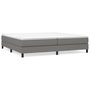 Voir la diapositive 2 : VIDAXL Sommier a lattes de lit avec matelas Gris fonce 200x200cm Tissu