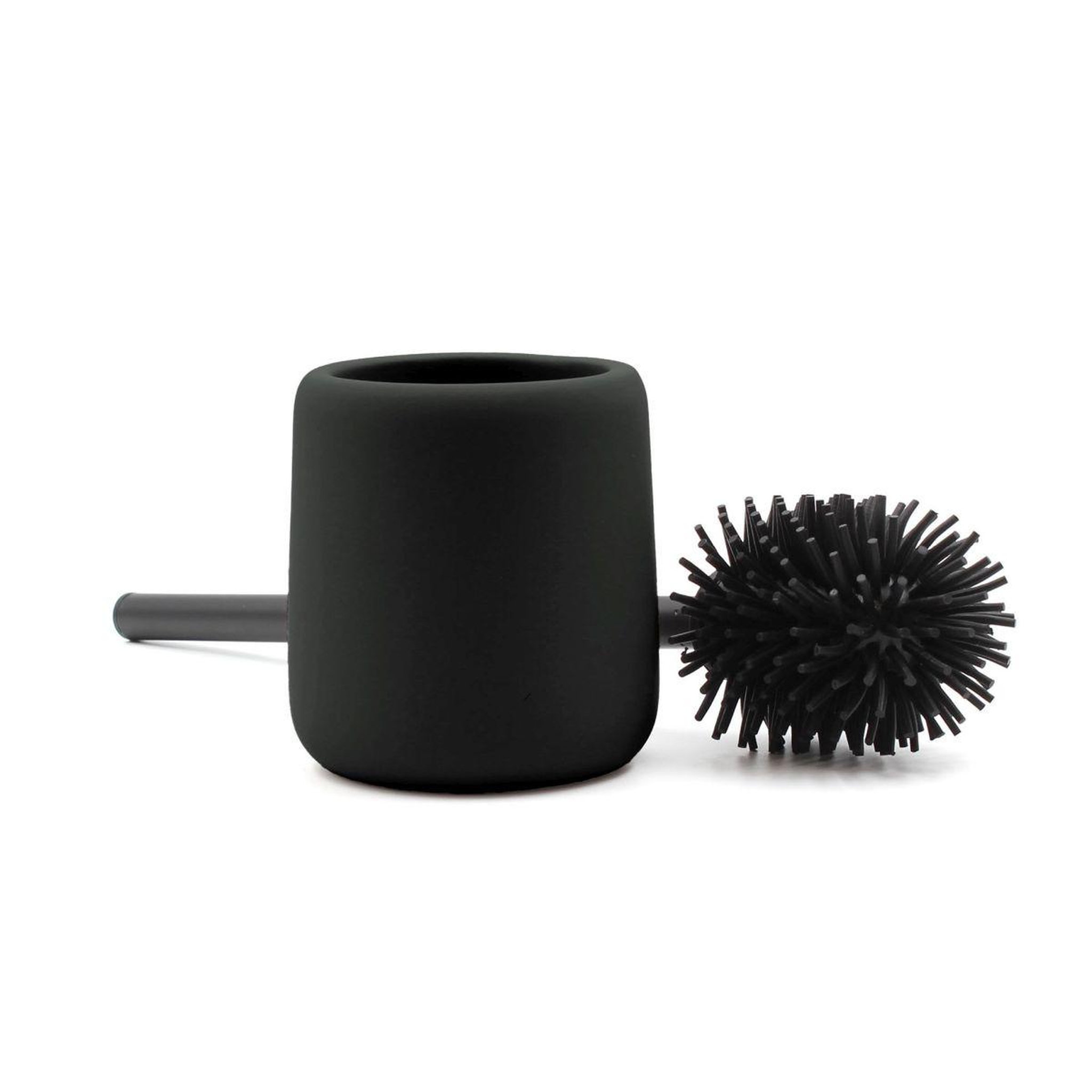 Voir la diapositive 2 : Douceur d'Intérieur Brosse wc en céramique  ceralia  38cm noir