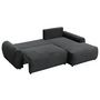 Voir la diapositive 2 : BEST MOBILIER Silvano - canapé d'angle droit 4 places convertible avec coffre en velours côtelé grosses côtes