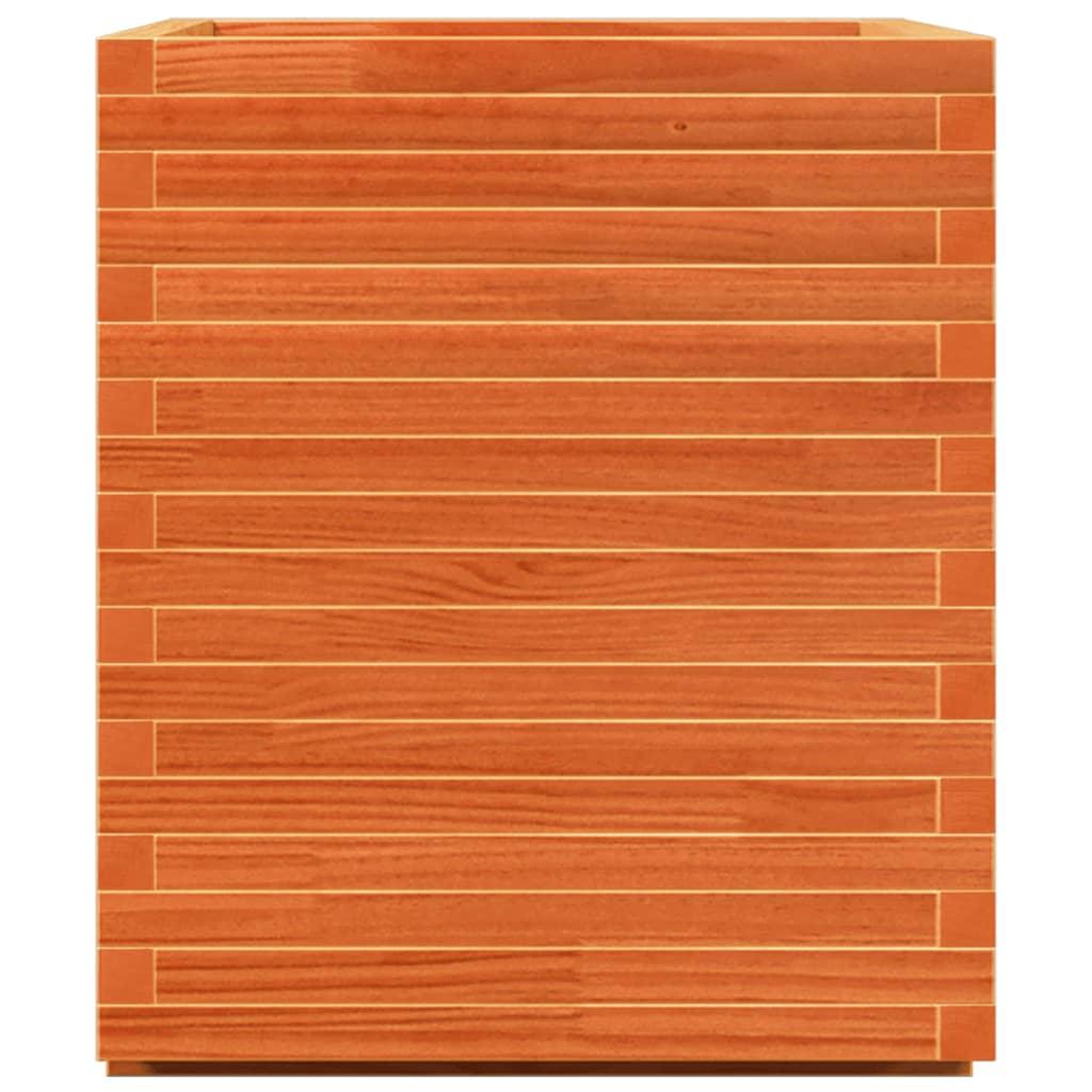 VIDAXL Jardiniere cire marron 90x60x72,5 cm bois de pin massif