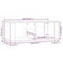 Voir la diapositive 6 : VIDAXL Table basse Chene marron 100x50x36 cm Bois d'ingenierie