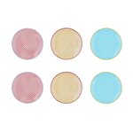 BJORN Assiette PATTERN Ø21cm - 6 pièces - Color