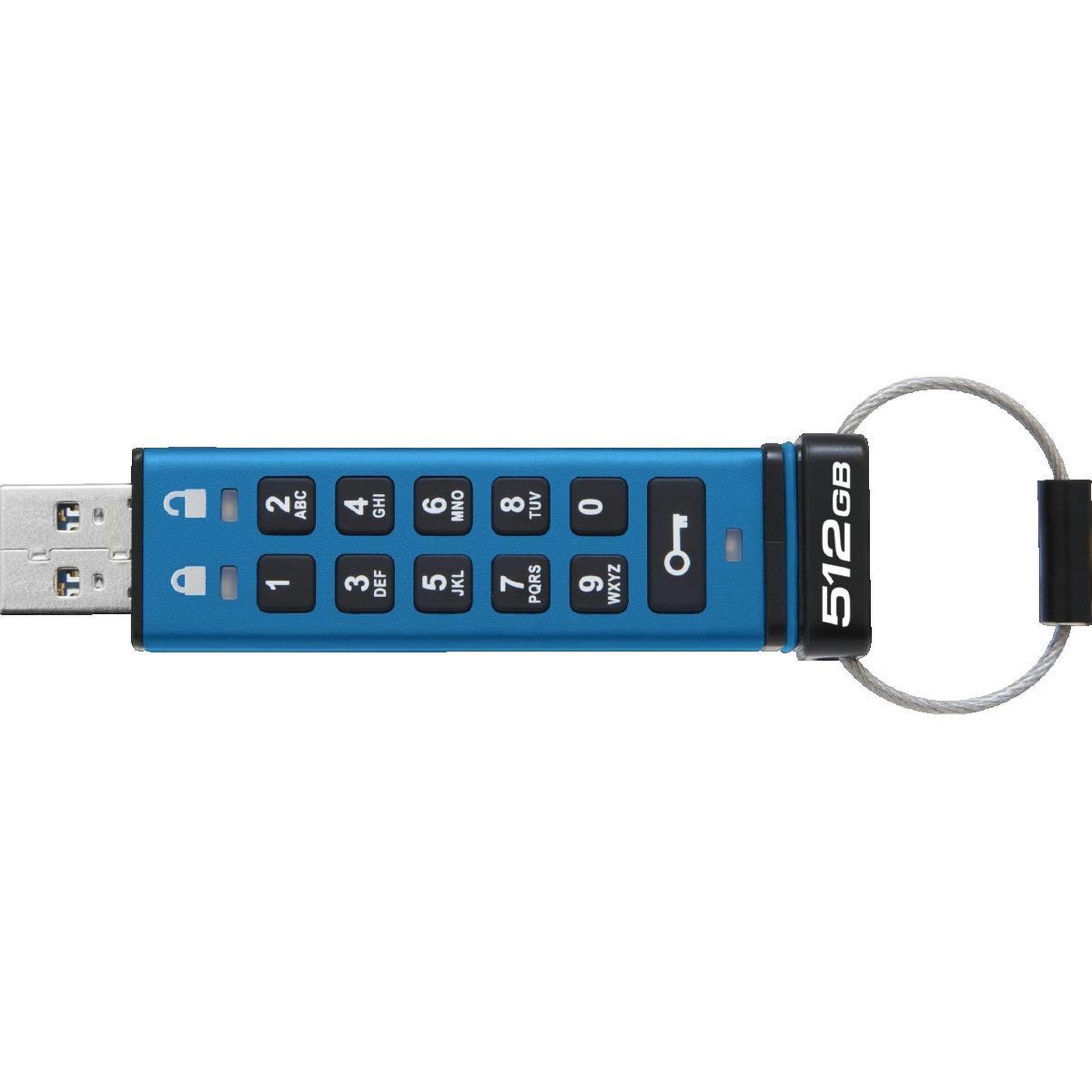 Voir la diapositive 3 : Kingston Clé USB Kingston IronKey Keypad 200 512 Go sécurisé
