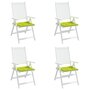 Voir la diapositive 4 : VIDAXL Coussins de chaise de jardin lot de 4 vert vif 40x40x3 cm