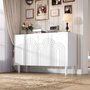 Voir la diapositive 4 : MERAX Buffet 3 porte(s) 0 tiroir(s) - 120 cm blanc mdf