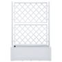 Voir la diapositive 3 : VIDAXL Lit sureleve de jardin et treillis et systeme d'arrosage Blanc