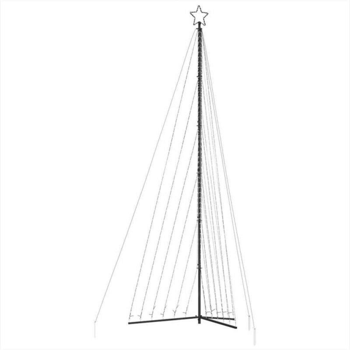 VIDAXL Guirlande de sapin de Noël 789 LED blanc froid 476 cm