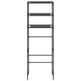 Voir la diapositive 3 : VIDAXL Support de rangement de toilette a 3 niveaux Noir 53x28x169 cm