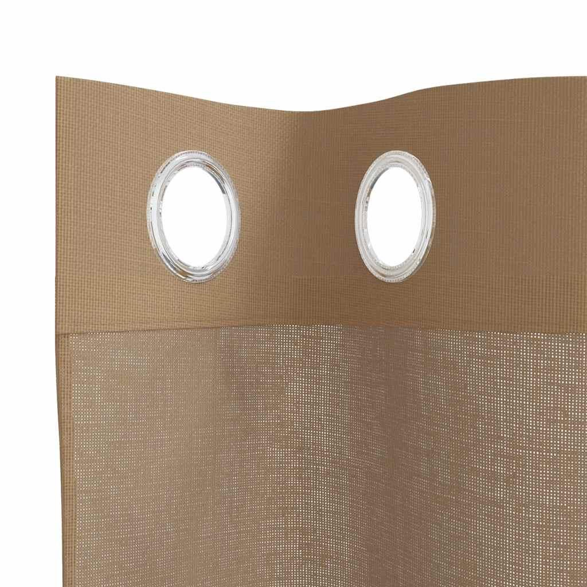 Voir la diapositive 5 : VIDAXL Rideaux en voile avec œillets 2 pcs marron clair