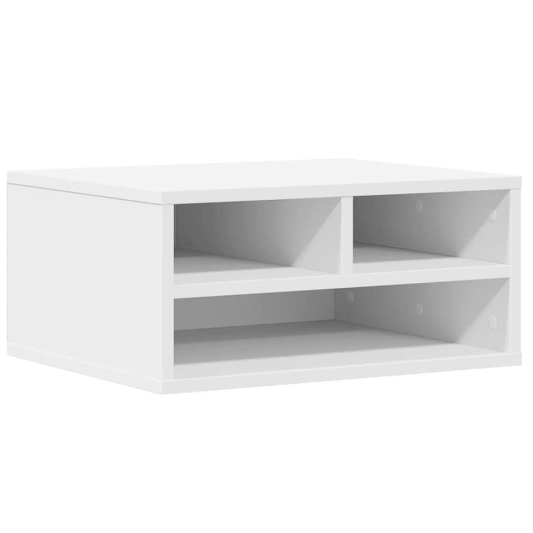 Voir la diapositive 2 : VIDAXL Support d imprimante blanc 49x40x22,5 cm bois d ingénierie