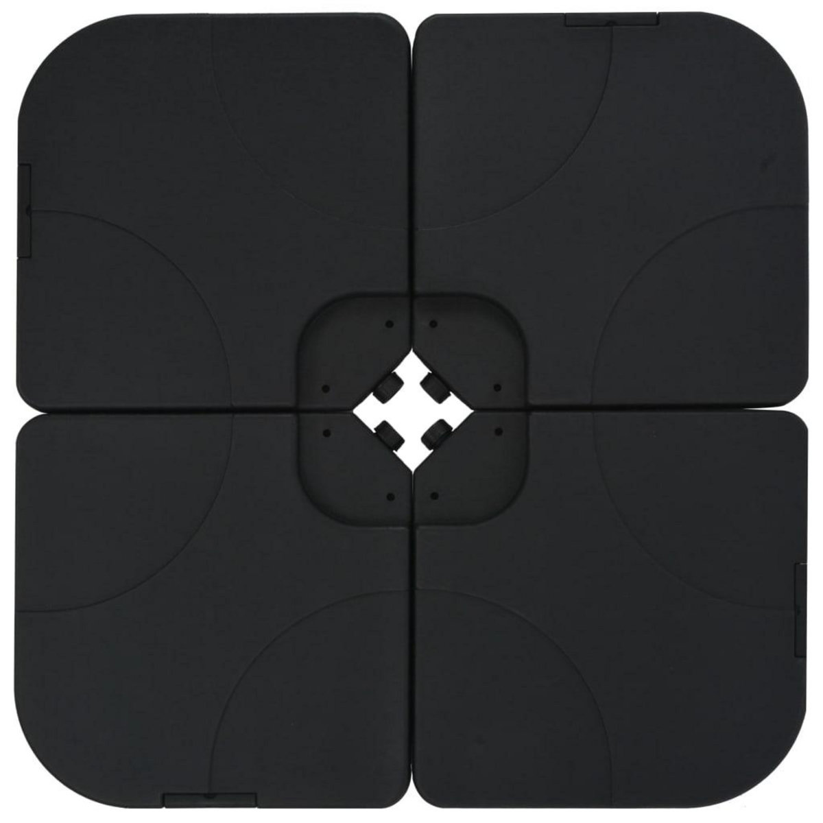 VIDAXL Base de parasol portable Sable/Eau 60 L