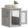 Voir la diapositive 5 : VIDAXL Meuble de cage pour chiens sonoma gris 45x62x59 cm