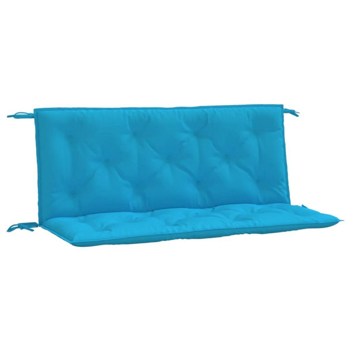 VIDAXL Coussins de banc de jardin lot de 2 bleu clair tissu Oxford