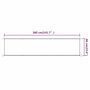 Voir la diapositive 6 : VIDAXL Auvent vertical Terre cuite 60x360 cm Tissu oxford
