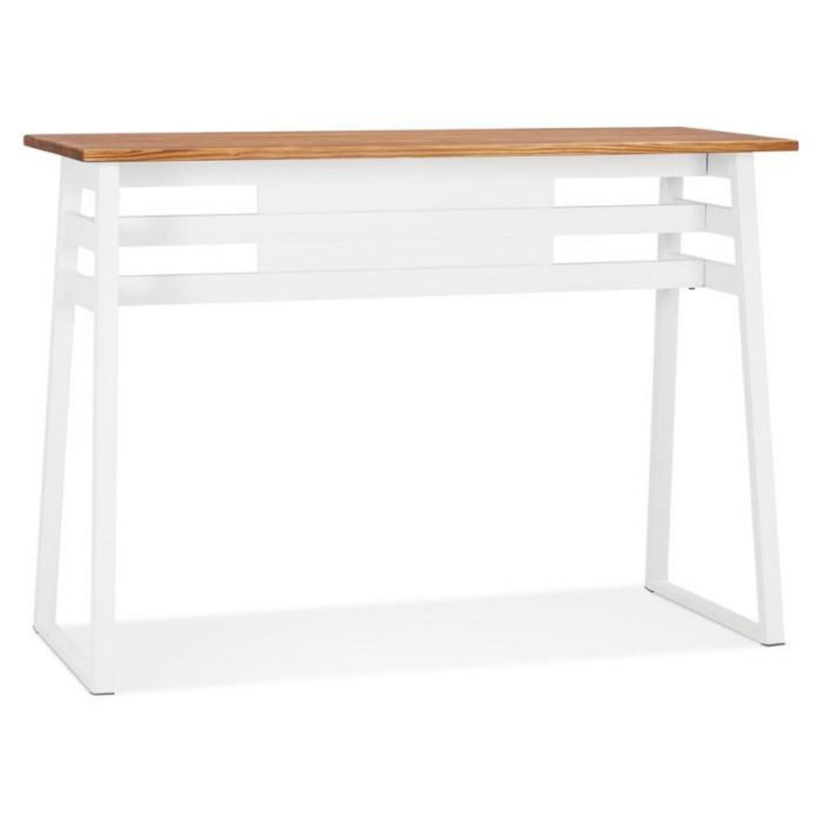 Paris Prix Table de Bar en Bois Design  Javier  150cm Blanc