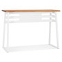 Voir la diapositive 1 : Paris Prix Table de Bar en Bois Design  Javier  150cm Blanc