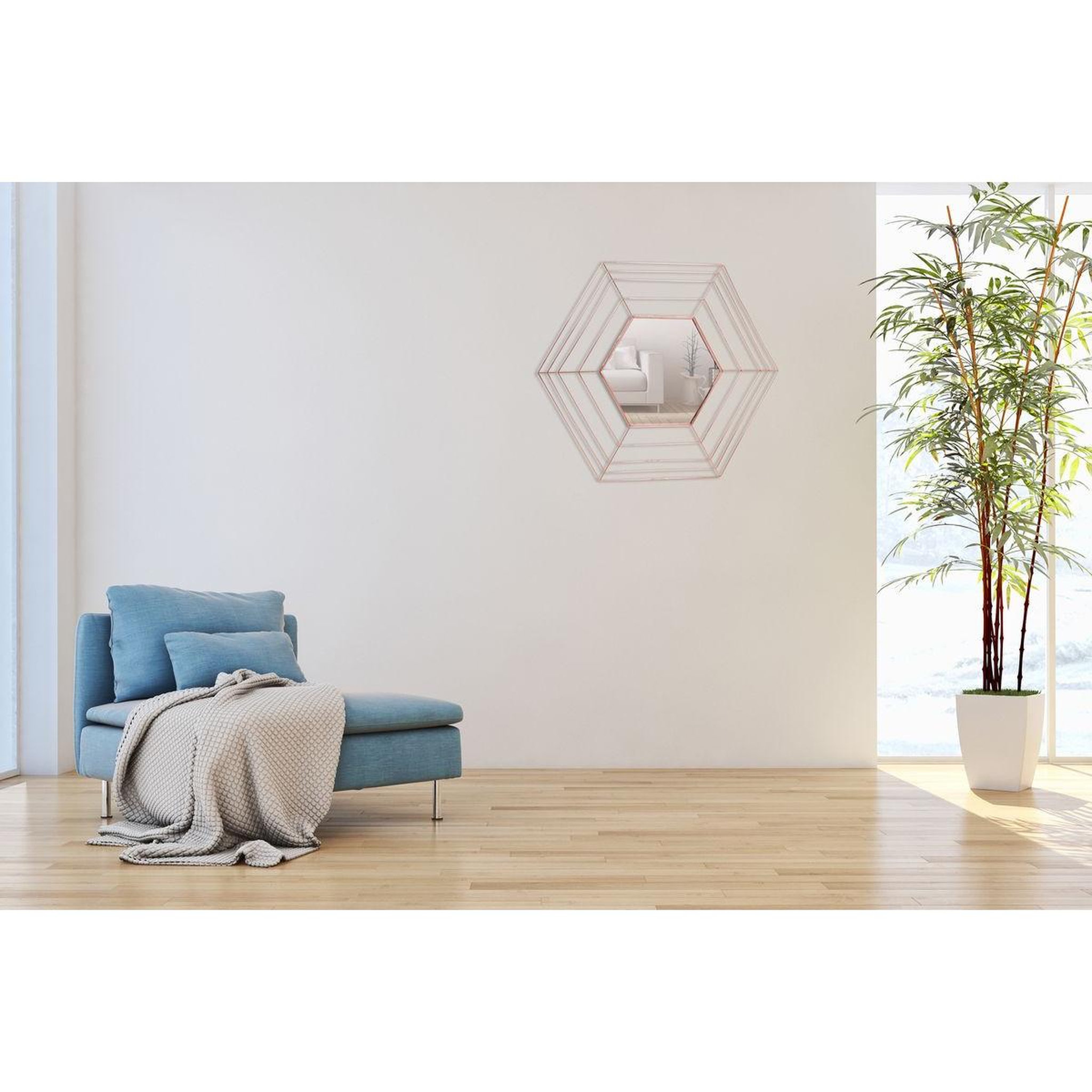Voir la diapositive 3 : Paris Prix Miroir mural déco  roméo  79cm cuivre