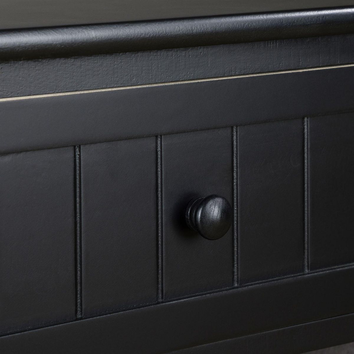 IDIMEX Table de chevet AKURE avec 1 tiroir et 1 panier en bois