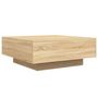 Voir la diapositive 3 : VIDAXL Table basse avec lumieres LED chene sonoma 80x80x31 cm