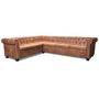 Voir la diapositive 3 : VIDAXL Canape d'angle Chesterfield 6 Places Cuir artificiel Marron