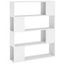 Voir la diapositive 2 : VIDAXL Bibliotheque/Separateur de piece Blanc 100x24x124 cm