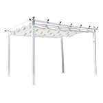 Paris Prix Pergola Avec Toit  Lazio  345cm Blanc