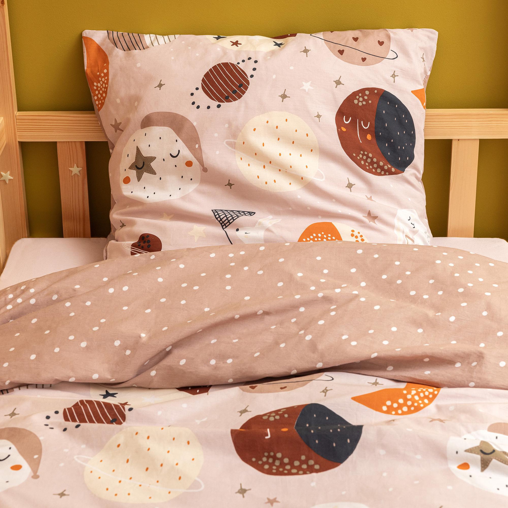 Voir la diapositive 2 : HOUSSE DE REVE Parure de lit en coton celestine