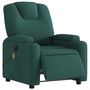 Voir la diapositive 3 : VIDAXL Fauteuil de massage inclinable electrique Vert fonce Tissu