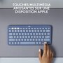 Logitech Clavier sans fil K380 Bluethooth Blueberry pour Mac