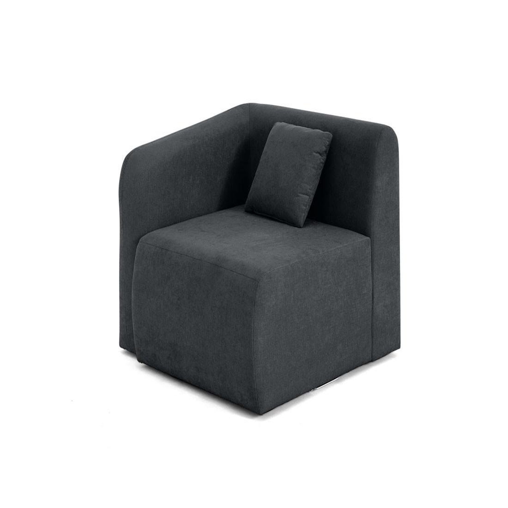 Voir la diapositive 1 : LISA DESIGN Ikare - module d'assise d'angle gauche - en tissu