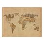 Voir la diapositive 2 : Paris Prix Papier Peint  Explorers' Map of the World