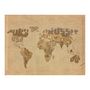 Voir la diapositive 2 : Paris Prix Papier Peint  Explorers' Map of the World