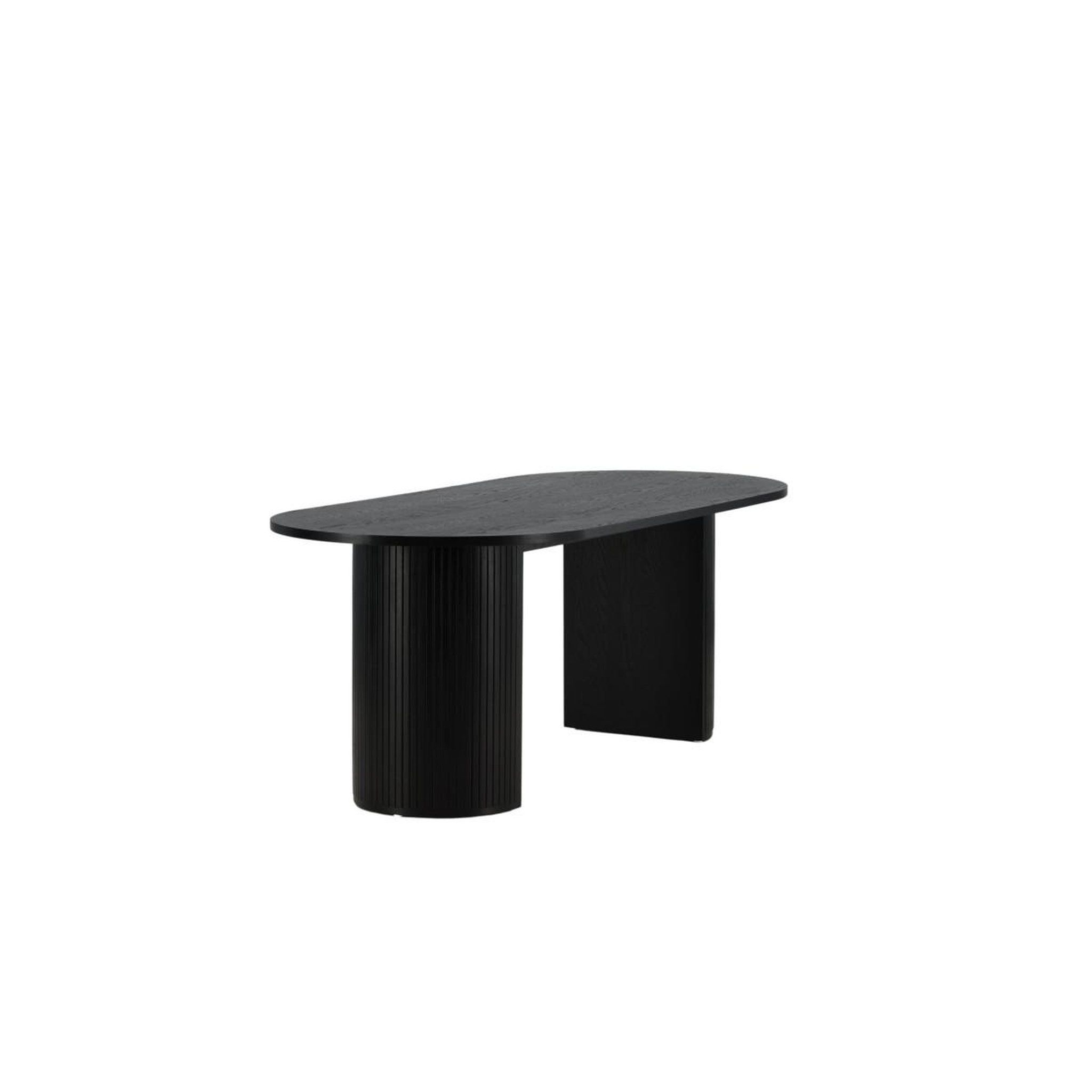 Voir la diapositive 2 : Paris Prix Table à manger ovale  bianca  200cm noir