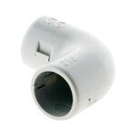 ZENITECH Équerre pour conduits Ø16mm gris  lot de 3