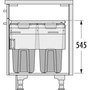 Voir la diapositive 5 : HAILO Double panier à linge encastrable 66L Hailo Laundry Carrier 450