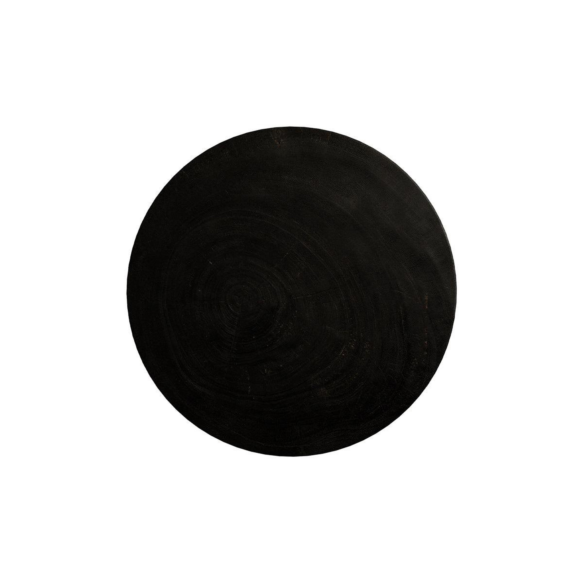 Voir la diapositive 3 : MAISON PAVANE Table d'appoint noire en bois de suar d40 cm-lowa